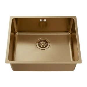 Inoxa spoelbak 1 spoelbak 54×44 in geborsteld koper roestvrij staal – Essebagno Inoxa spoelbak 1 spoelbak 54×44 in geborsteld koper roestvrij staal – Essebagno