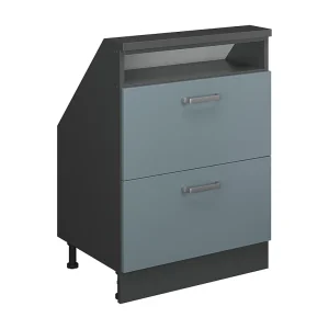 Kast voor schuine wand blauw-grijs/antraciet 60x46x81.6 rion Kast voor schuine wand blauw-grijs/antraciet 60x46x81.6 rion