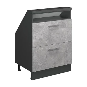Kast voor schuine wand beton/antraciet 60x46x81.6 rion Kast voor schuine wand beton/antraciet 60x46x81.6 rion