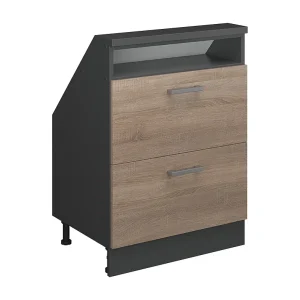 Kast voor schuine wand sonoma/antraciet 60x46x81.6 rion Kast voor schuine wand sonoma/antraciet 60x46x81.6 rion