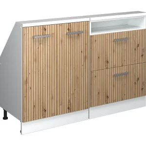 Kastenset voor schuine wand artisanaal eiken/wit 120x46x81.6 rion Kastenset voor schuine wand artisanaal eiken/wit 120x46x81.6 rion