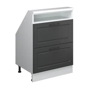 Kast voor schuine wand antraciet landhuis/wit 60x46x81.6 rion Kast voor schuine wand antraciet landhuis/wit 60x46x81.6 rion