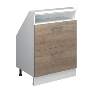 Kast voor schuine wand sonoma/wit 60x46x81.6 rion Kast voor schuine wand sonoma/wit 60x46x81.6 rion