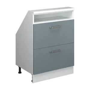 Kast voor schuine wand blauw-grijs/wit 60x46x81.6 rion Kast voor schuine wand blauw-grijs/wit 60x46x81.6 rion