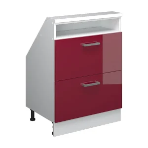 Kast voor schuine wand rode hoogglans 60x46x81.6 rion Kast voor schuine wand rode hoogglans 60x46x81.6 rion