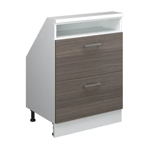 Kast voor schuine wand edel grijs/wit 60x46x81.6 rion Kast voor schuine wand edel grijs/wit 60x46x81.6 rion