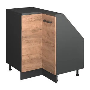 Hoekkeukenkast voor schuine wand krachtige eik goud 75.6×75.6×81.6 r-line Hoekkeukenkast voor schuine wand krachtige eik goud 75.6×75.6×81.6 r-line
