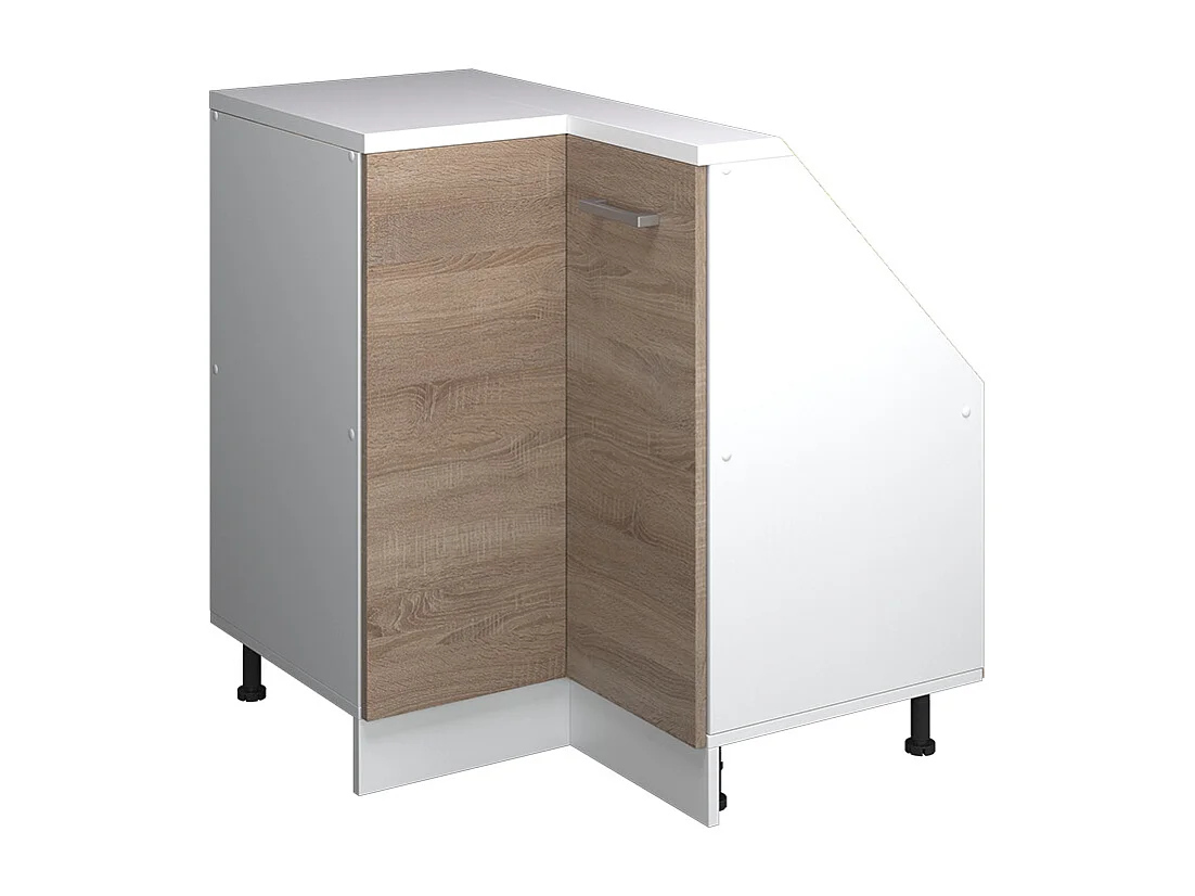 Hoekkeukenkast voor schuine wand sonoma 75.6x75.6x81.6 r-line