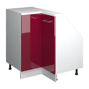 Hoekkeukenkast voor schuine wand rode hoogglans 75.6×75.6×81.6 r-line Hoekkeukenkast voor schuine wand rode hoogglans 75.6×75.6×81.6 r-line