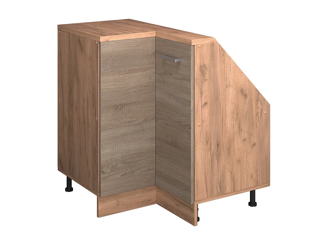 Hoekkeukenkast voor schuine wand sonoma 75.6x75.6x81.6 r-line