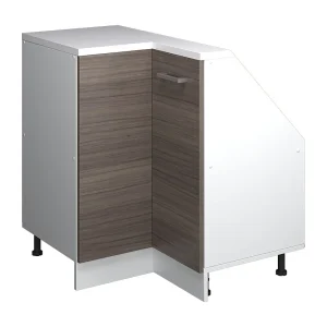 Hoekkeukenkast voor schuine wand edel grijs 75.6×75.6×81.6 r-line Hoekkeukenkast voor schuine wand edel grijs 75.6×75.6×81.6 r-line