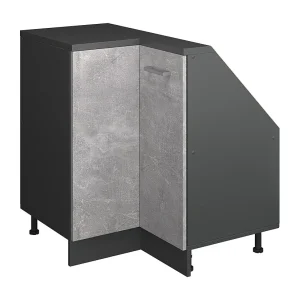 Hoekkeukenkast voor schuine wand beton 75.6×75.6×81.6 r-line Hoekkeukenkast voor schuine wand beton 75.6×75.6×81.6 r-line