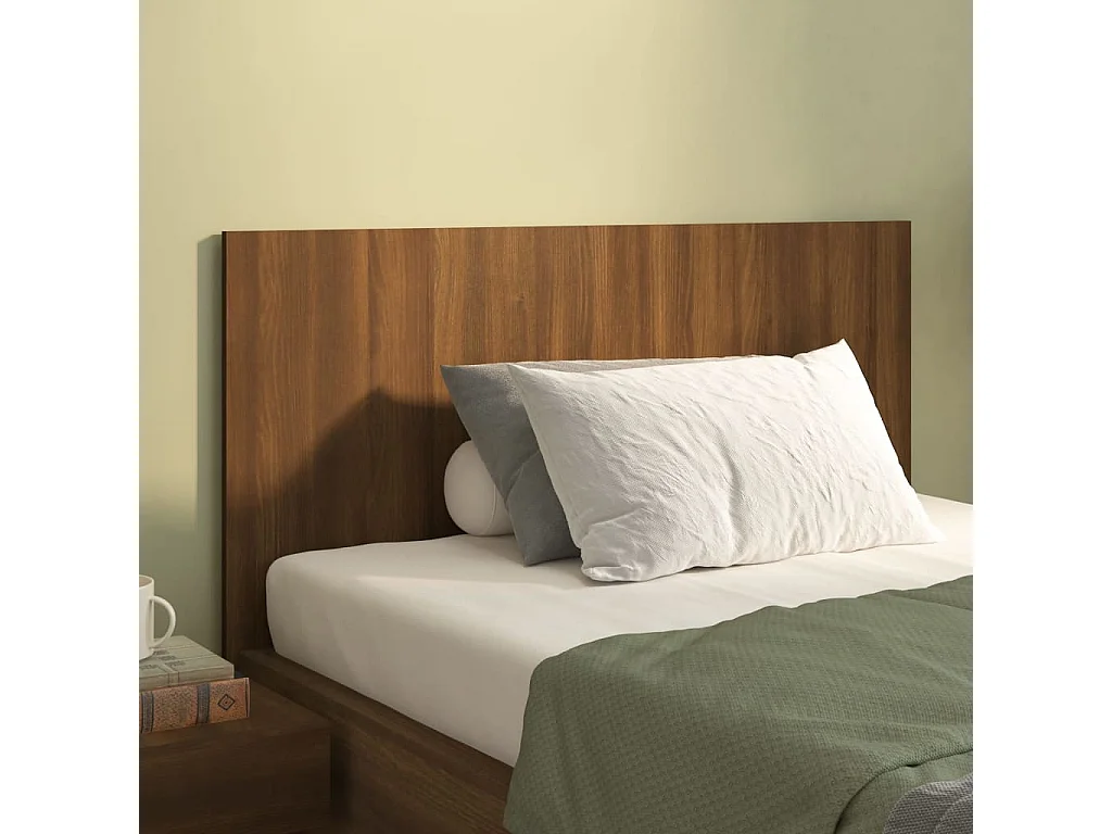 Hoofdbord | Hoofdeinde 120x1,5x80 cm bewerkt hout bruin eikenkleur