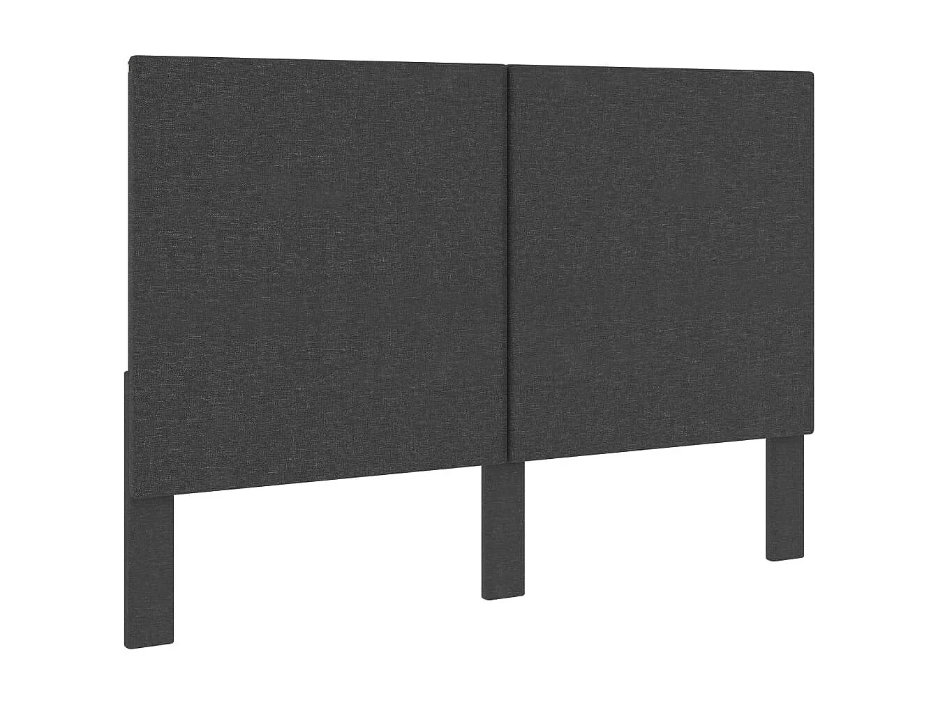 Hoofdbord | Hoofdeinde 160x200 cm stof donkergrijs