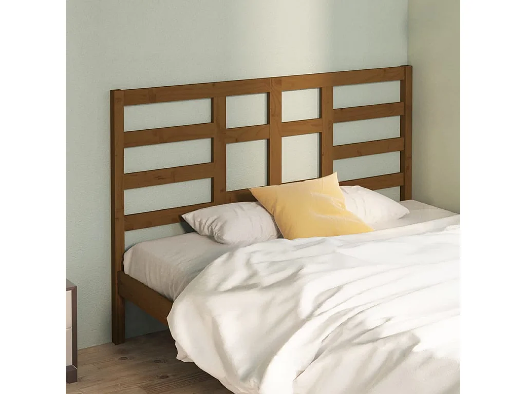 Hoofdbord | Hoofdeinde 156x4x104 cm massief grenenhout honingbruin