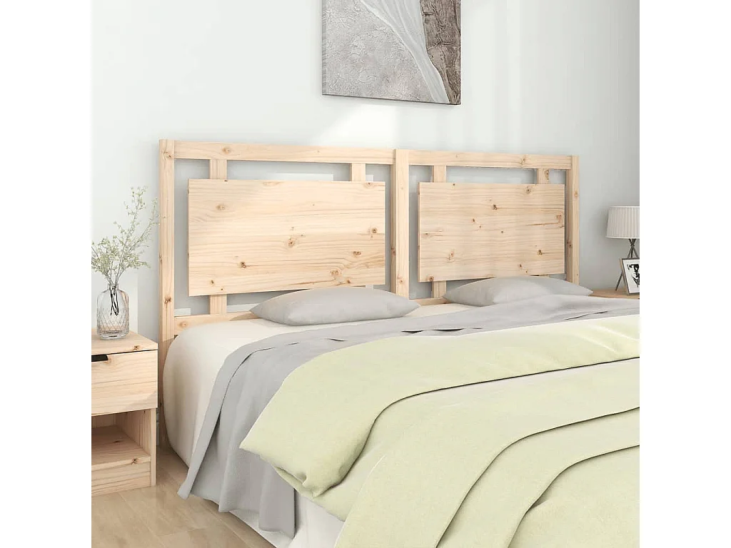 Hoofdbord | Hoofdeinde 185,5x4x100 cm massief grenenhout