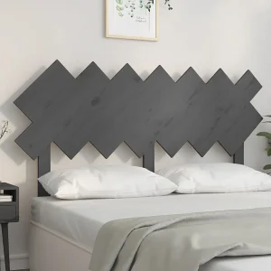 Hoofdbord | Hoofdeinde 151,5x3x81 cm massief grenenhout grijs Hoofdbord | Hoofdeinde 151,5x3x81 cm massief grenenhout grijs