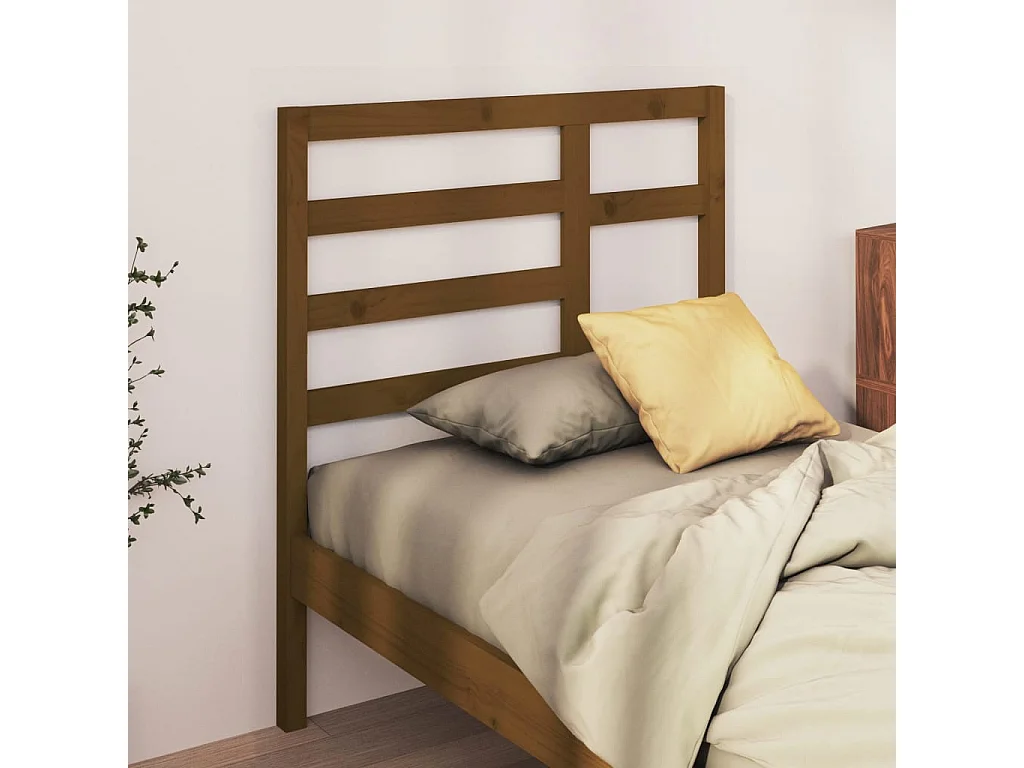 Hoofdbord | Hoofdeinde 81x4x104 cm massief grenenhout honingbruin