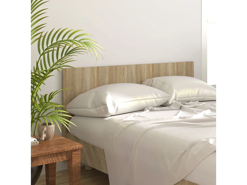 Hoofdbord | Hoofdeinde 160x1,5x80 cm bewerkt hout sonoma eikenkleurig