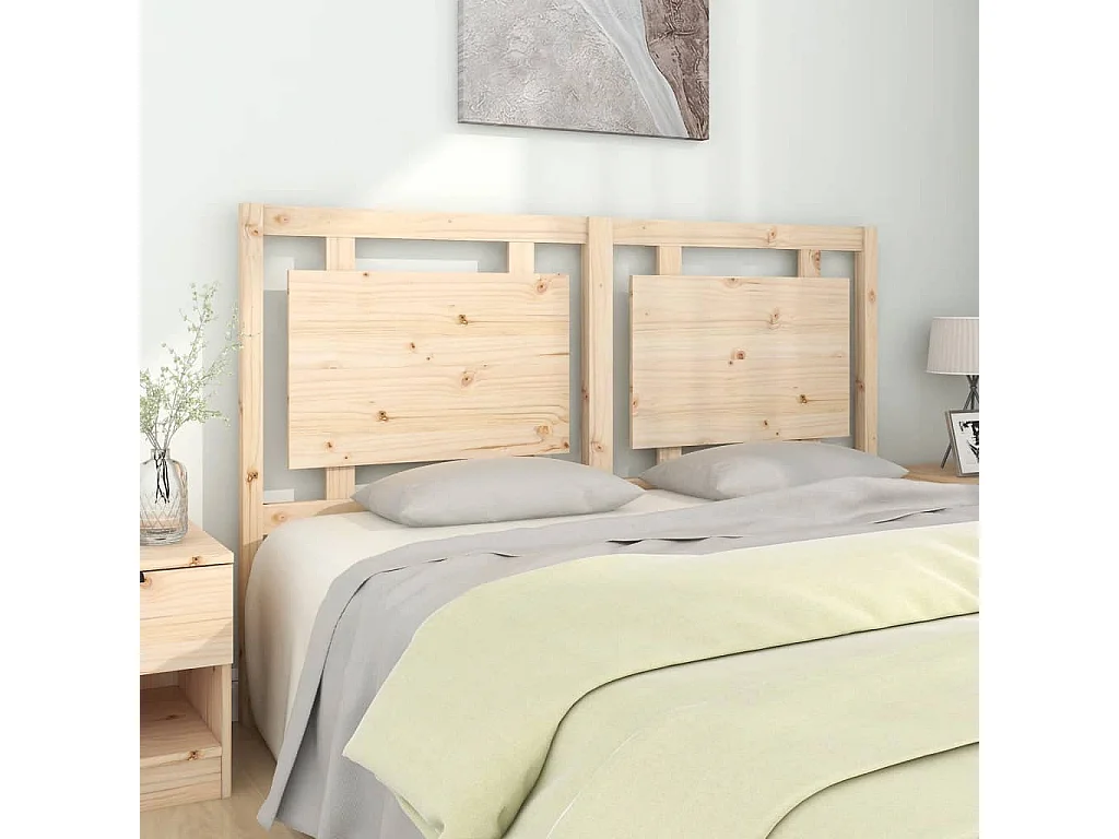 Hoofdbord | Hoofdeinde 155,5x4x100 cm massief grenenhout