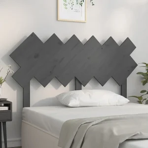 Hoofdbord | Hoofdeinde 132x3x81 cm massief grenenhout grijs Hoofdbord | Hoofdeinde 132x3x81 cm massief grenenhout grijs