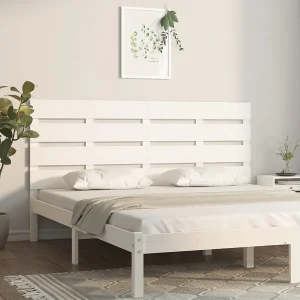 Hoofdbord | Hoofdeinde 160x3x80 cm massief grenenhout wit Hoofdbord | Hoofdeinde 160x3x80 cm massief grenenhout wit