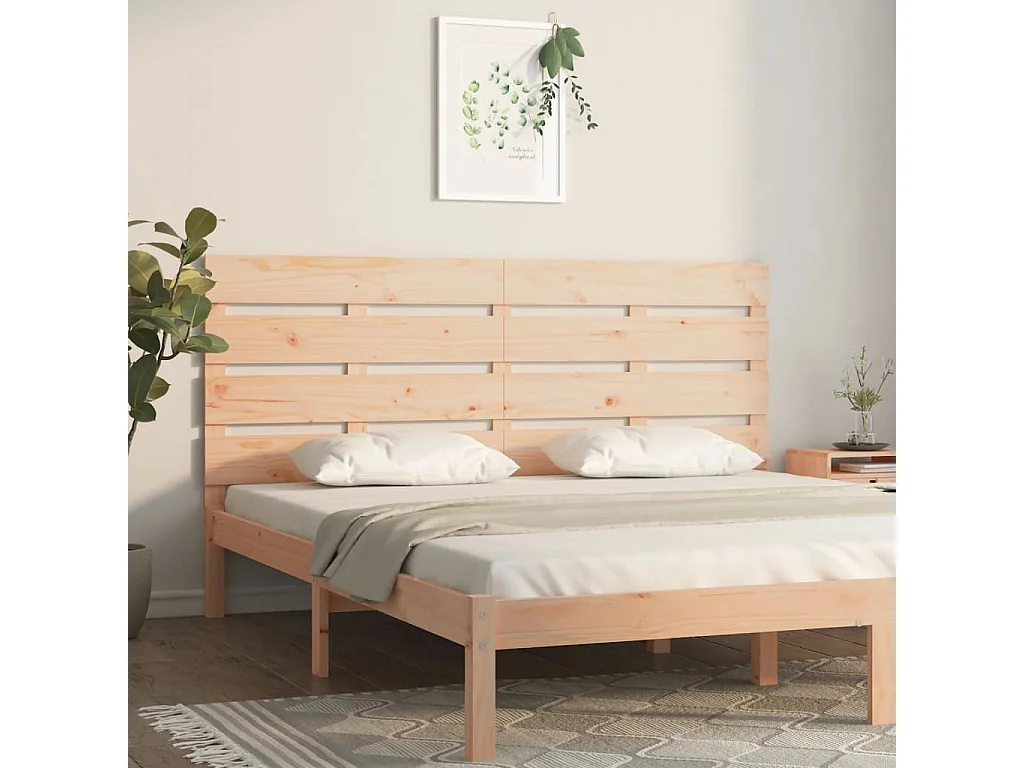 Hoofdbord | Hoofdeinde 120x3x80 cm massief grenenhout