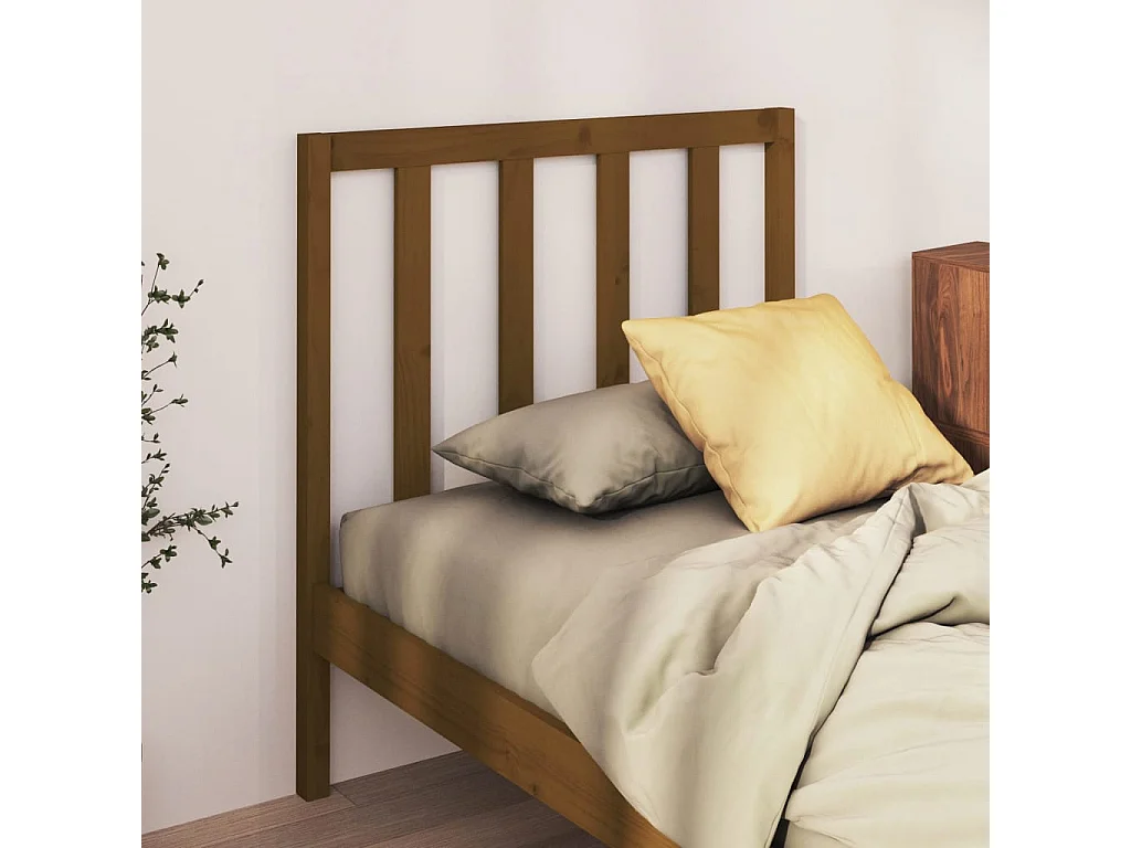 Hoofdbord | Hoofdeinde 95x4x100 cm massief grenenhout honingbruin