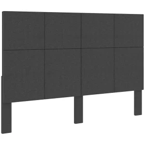 Hoofdbord | Hoofdeinde 160×200 cm stof donkergrijs Hoofdbord | Hoofdeinde 160×200 cm stof donkergrijs