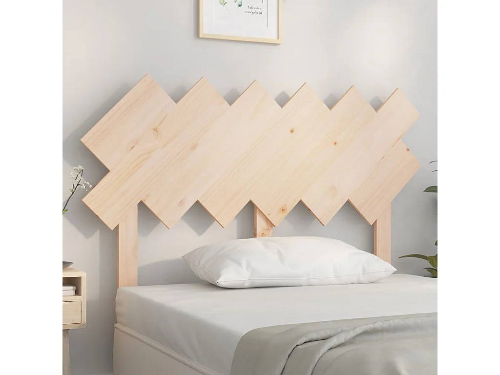 Hoofdbord | Hoofdeinde 122,5x3x80,5 cm massief grenenhout