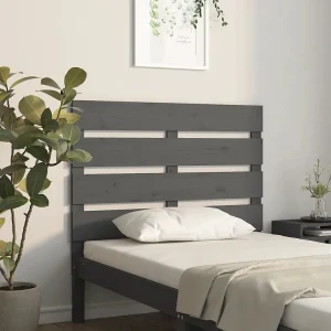 Hoofdbord | Hoofdeinde 100x3x80 cm massief grenenhout grijs Hoofdbord | Hoofdeinde 100x3x80 cm massief grenenhout grijs