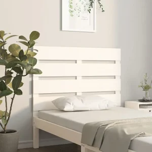 Hoofdbord | Hoofdeinde 90x3x80 cm massief grenenhout wit Hoofdbord | Hoofdeinde 90x3x80 cm massief grenenhout wit