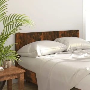 Hoofdbord | Hoofdeinde 160×1,5×80 cm bewerkt hout gerookt eikenkleurig Hoofdbord | Hoofdeinde 160×1,5×80 cm bewerkt hout gerookt eikenkleurig