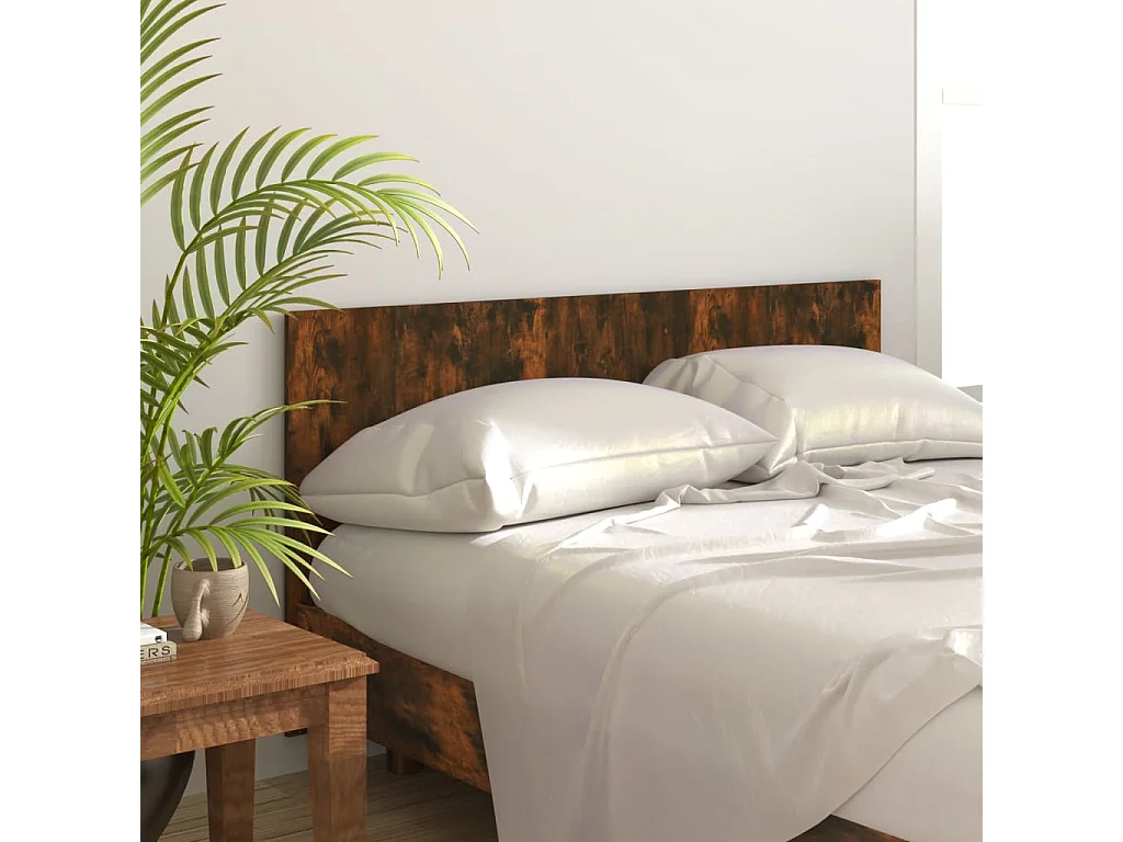 Hoofdbord | Hoofdeinde 160x1,5x80 cm bewerkt hout gerookt eikenkleurig