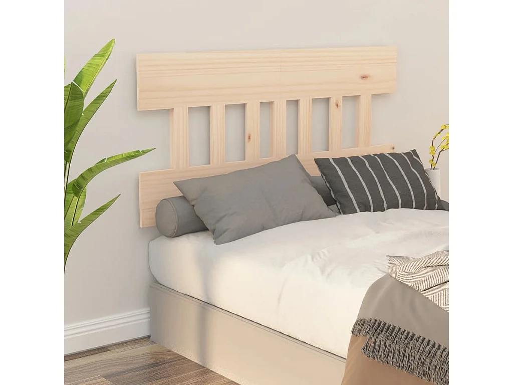 Hoofdbord | Hoofdeinde 123,5x3x81 cm massief grenenhout