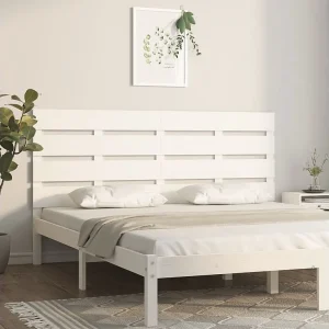 Hoofdbord | Hoofdeinde 200x3x80 cm massief grenenhout wit Hoofdbord | Hoofdeinde 200x3x80 cm massief grenenhout wit