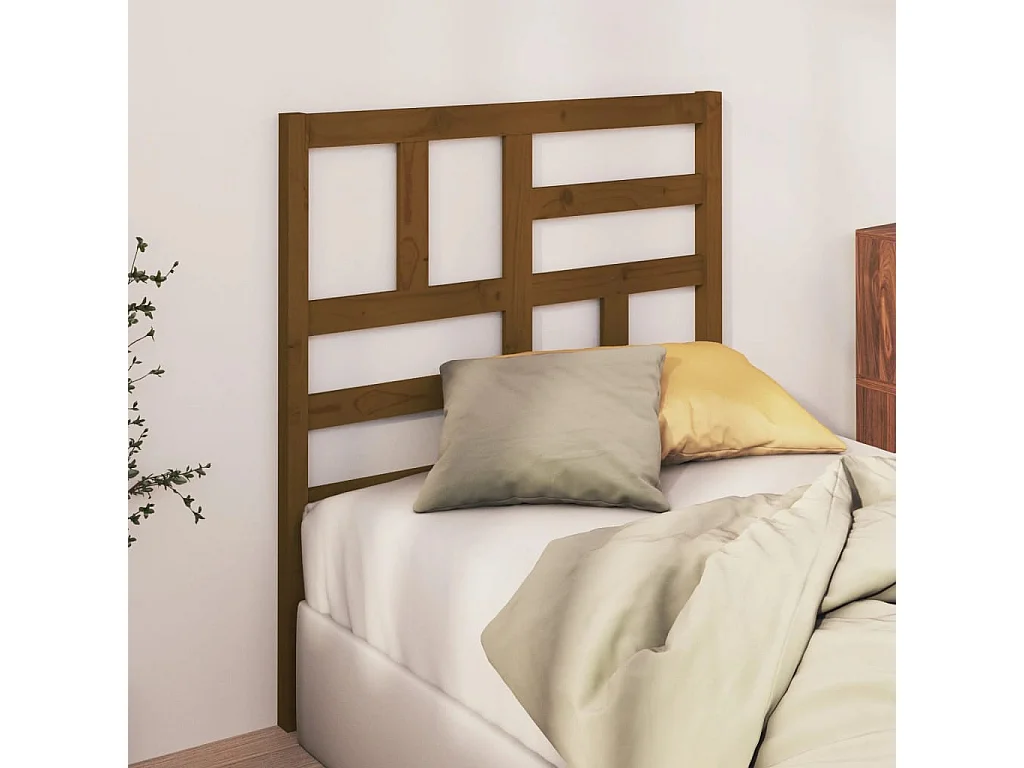 Hoofdbord | Hoofdeinde 96x4x104 cm massief grenenhout honingbruin