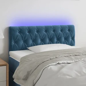 Hoofdbord | Hoofdeinde LED 100x7x78/88 cm fluweel donkerblauw Hoofdbord | Hoofdeinde LED 100x7x78/88 cm fluweel donkerblauw