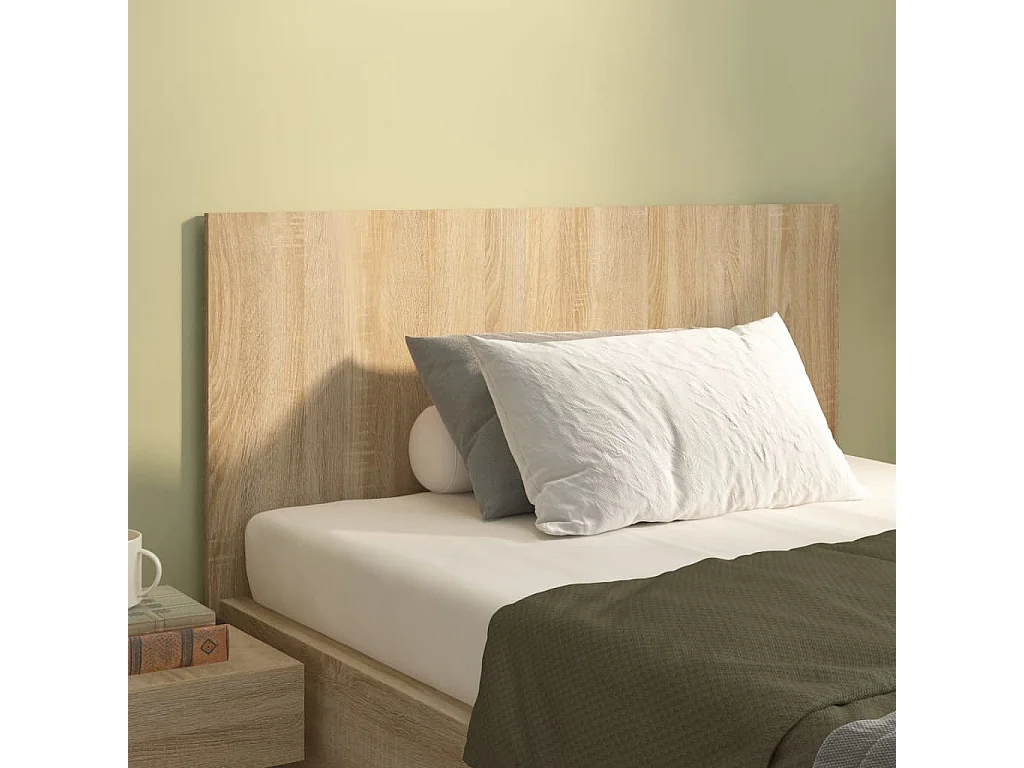 Hoofdbord | Hoofdeinde 120x1,5x80 cm bewerkt hout sonoma eikenkleurig