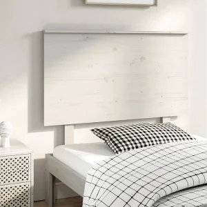 Hoofdbord | Hoofdeinde 94x6x82,5 cm massief grenenhout wit Hoofdbord | Hoofdeinde 94x6x82,5 cm massief grenenhout wit