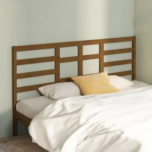 Hoofdbord | Hoofdeinde 186x4x104 cm massief grenenhout honingbruin