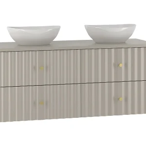 Izae Cachemire 120cm dubbele wastafel