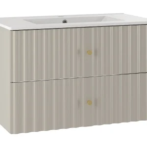 Izae Cachemire 80cm enkel wastafelmeubel met inzetbak