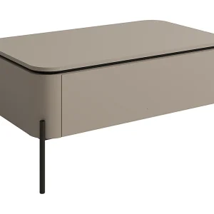 Junon Taupe salontafel met 1 lade Junon Taupe salontafel met 1 lade