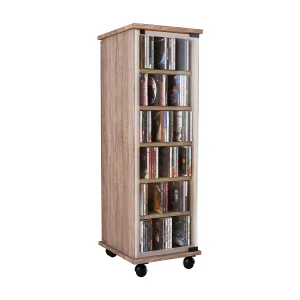 Houten CD DVD Stand Plank Valenza Glas Deur Houten CD DVD Stand Plank Valenza Glas Deur