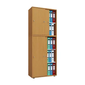 Kantoorkast schuifdeuren Lona 5-compartiment Kantoorkast schuifdeuren Lona 5-compartiment