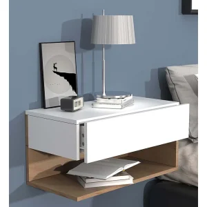Houten muur hangende nachtkastje Usal XL 60cm Houten muur hangende nachtkastje Usal XL 60cm