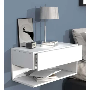 Houten muur hangende nachtkastje Usal XL 60cm Houten muur hangende nachtkastje Usal XL 60cm