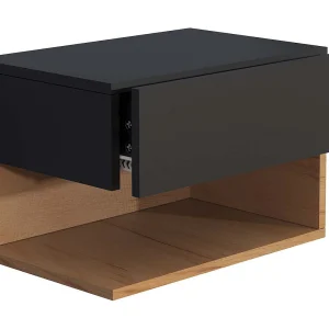 Houten muur hangende nachtkastje Usal XL 45cm Houten muur hangende nachtkastje Usal XL 45cm