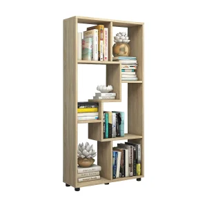 Houten Shelf Room Divider Boekenplank Blina Houten Shelf Room Divider Boekenplank Blina